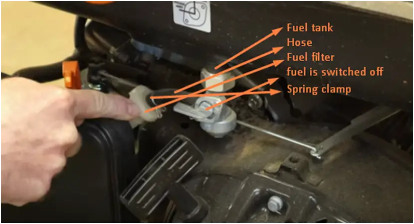 how to drain the fuel tank