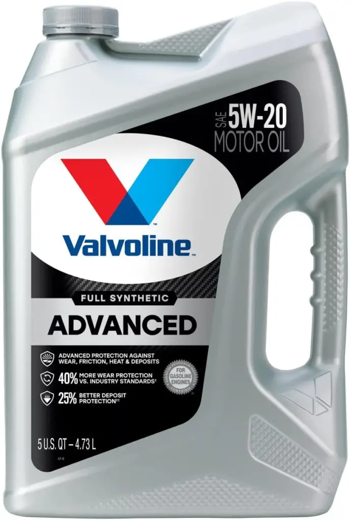 Valvoline Advanced Full Synthetic SAE 5W-20 Motor Oil 