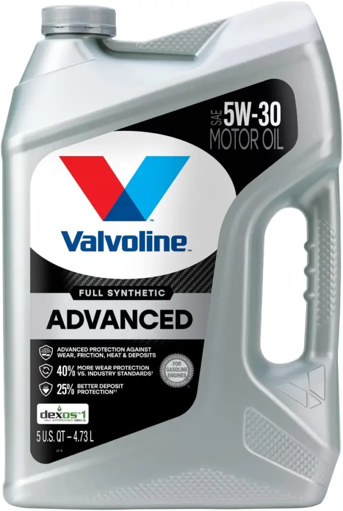 Valvoline Advanced Full Synthetic SAE 5W-30 Oil
